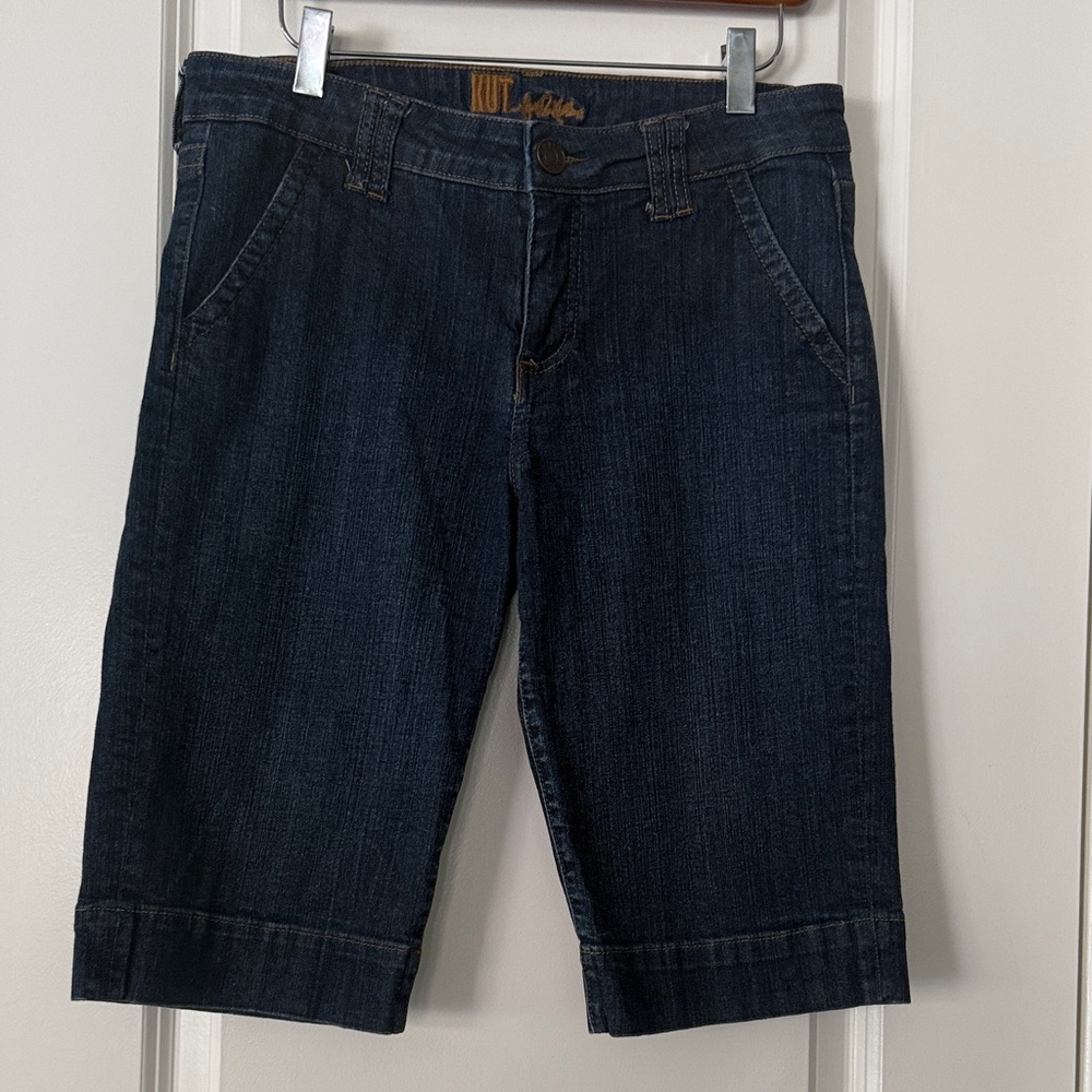 Kut from the Kloth Dark Blue Denim Bermuda Shorts